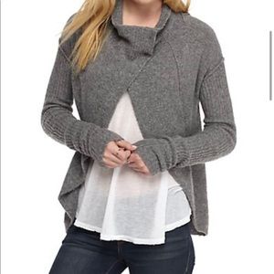 FREE PEOPLE Small Cascade Sweater Drapey cardigan